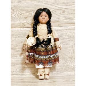 Vintage Limited Edition Native American Duck House Heirloom Doll Dream Catcher